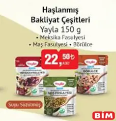 YAYLA HAŞLANMIŞ BAKLİYAT ÇEŞİTLERİ 150 G